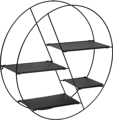 Produktbild von Regal "Lara" Metall - schwarz - D.50 cm - Atmosphera créateur d'intérieur