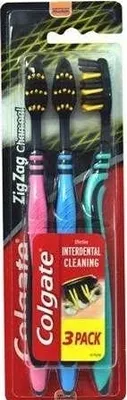 Produktbild von Colgate, Zig Zag Charcoal, Zahnbürsten, 3 Stück