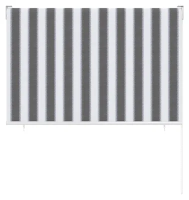 Produktbild von Senkrechtmarkise Balkon 180x140cm Außenrollo Sichtschutz Sonnenschutz UV-Schutz Balkon Sichtschutz UV-Schutz grau-weiß paramondo