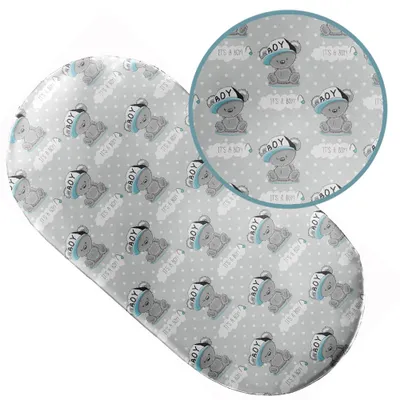 Produktbild von Spannbettlaken mit Gummizug 38x80 cm für Kinderwagen Moseskorb Wiege 100% Baumwolle