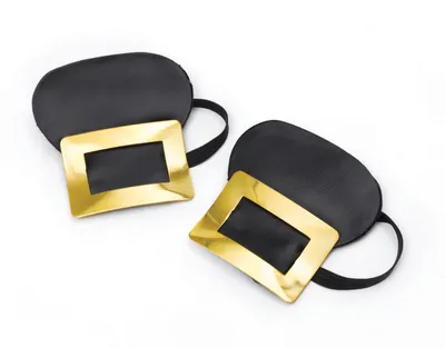 Produktbild von Goldene Metallschnallen für Schuhe, Kostümaccessoire