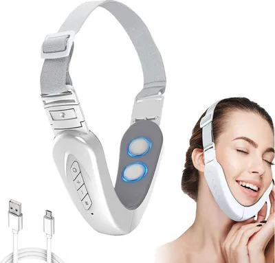 Produktbild von Elektrisches V Face Shaping Massagegerät,Gesichtsmassagegerät,6 Straffungsmodi,12 Intensitätsstufen,V Gesicht Kiefer Trainer