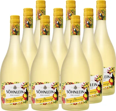 Produktbild von Söhnlein Brillant Mango-Maracuja 8 % vol. (9 x 0,75 l) - Sommerlich leichte Alternative zu Sekt, Crémant oder Cava mit fruchtigen Aromen von Mango und Maracuja
