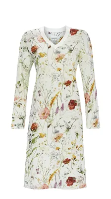Produktbild von Ringella Sleepshirt mit Blumendessin und V-Ausschnitt : bunt : 52