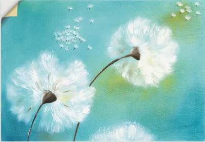 Produktbild von ARTland Wandbild, selbstklebend Pusteblumen Größe: 100x70 cm