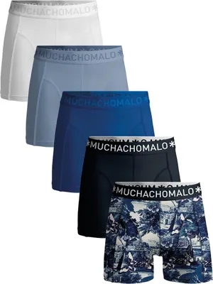 Produktbild von Muchachomalo Herren Boxershorts – 5er Pack – Baumwolle Stretch – Bequeme Unterwäsche – Größe L - U-OUTLT1010-388
