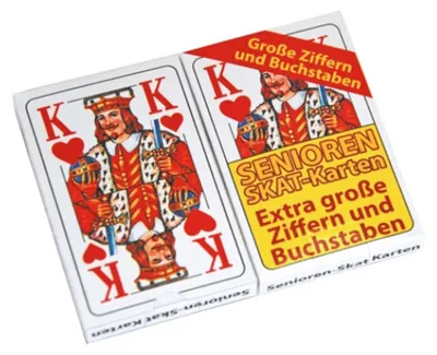 Produktbild von Senioren-Skat-Spielkarten, 2er Pack