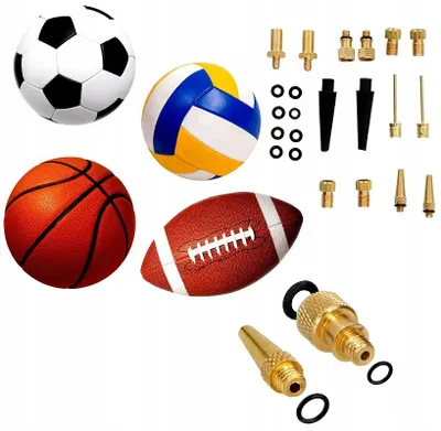 Produktbild von DUNLOP 14-teiliges Adapter-Set für Pumpen Ball Fahrrad
