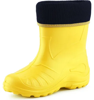 Produktbild von Ladeheid Kinder Mädchen Jungen Federleichte Eva Thermo Gummistiefel Gefüttert KL058 (Sonnig, 30)
