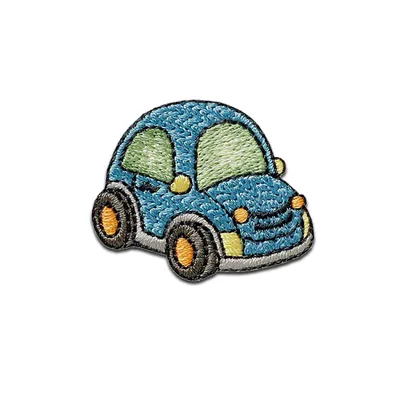 Produktbild von Mono-Quick Auto Spielzeug - Aufnäher, Bügelbild, Aufbügler, Applikationen, Patches, Flicken, zum aufbügeln, Größe: 3,8 x 3 cm