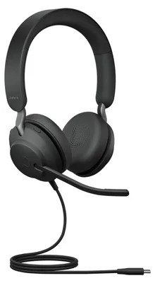 Produktbild von JABRA Evolve2 40 SE USB-C Stereo UC black Ext. Cord