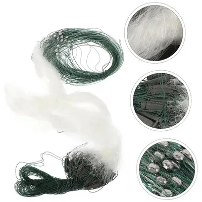 Produktbild von Fischernetz Stellnetz-Blatt H:1,3m X 30 3 Lagen Nylon Monofilament Netz