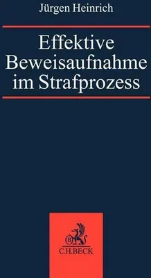 Obrázek produktu pro Effektive Beweisaufnahme im Strafprozess