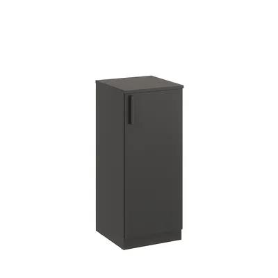Produktbild von KOMTO Beistellschrank Schmal Antrazit - Midischrank, Badezimmerschrank Klein, Schmaler Schrank mit Tür | CABI 35 x 84 x 37 cm (BxHxT)