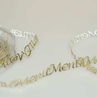 Produktbild von SekleBo® - Selbstklebende Bordüre "Menü" in Gold - 15mm - 10m - 89113-15-10-20