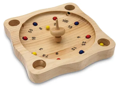 Produktbild von Tiroler Kreisel aus Holz Brettspiel Spielzeug ab 3 Jahren Familien-Freizeitaktivität