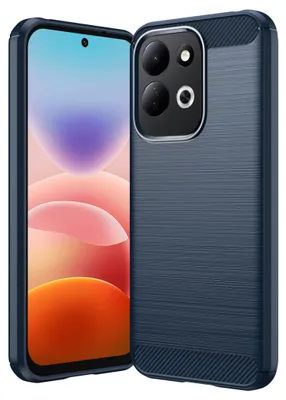 Produktbild von Handyhülle Silikon für Xiaomi Redmi 17 4G / 5G Carbon Design Schutz Stoßfest TPU