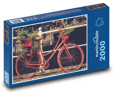 Obrázek produktu pro Puzzle 2000 Jízdní kolo s květinami - martinpuzzle