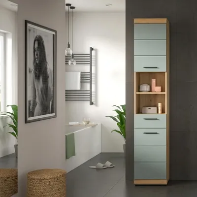 Immagine prodotto di Calicosy - Colonna da bagno 2 ante 1 cassetto H191 cm - GIO