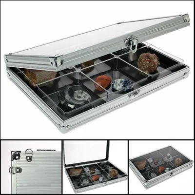 Produktbild von Alu-Sammelvitrine Compact mit 6 Fächern