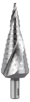 Produktbild von RUKO Stufenbohrer HSS spiralgenutet mit Kreuzanschliff