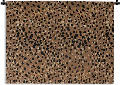 Produktbild von MuchoWow® Wandteppich Wandbehang Tiermuster - Braun - Schwarz 90x67.5 cm Tapisserie Dekoration Wandtuch - Fototeppich - Wand-Skulpturen