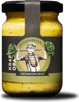 Produktbild von Kochfabriks Kraft Opa Senf, 130 ml Glas
