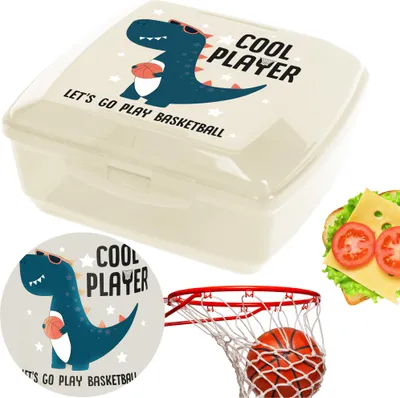 Immagine prodotto di Scatola per il pranzo per bambini Scatola per il pranzo Bento Scuola Scatola per la colazione Vivaio Dinosauro Beige