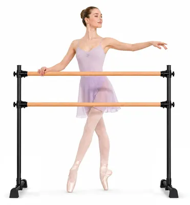 Image de Barre de ballet autoportante – Hauteur réglable – 1,2 m – Pieds antidérapants – Idéale pour la danse, les étirements et l'entraînement