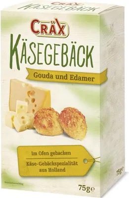 Produktbild von Cräx Käsegebäck Gouda und Edamer 75g
