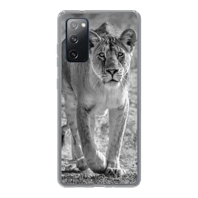 Produktbild von MuchoWow® Handyhülle Schutzhülle Hülle für Samsung Galaxy S20 FE Löwe - Schwarz - Weiß Silikon Softcase Handy Hülle - Abdeckung