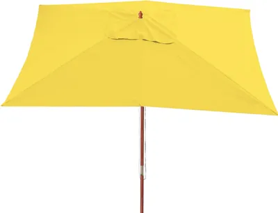 Produktbild von Sonnenschirm Lissabon, Gartenschirm Marktschirm, 3x4m Polyester/Holz 6kg  gelb