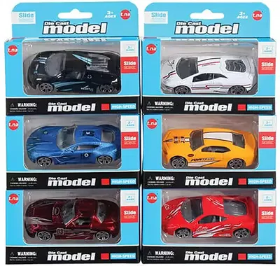 Produktbild von Auto-Rennwagen mit freien Rädern, 7,5 cm