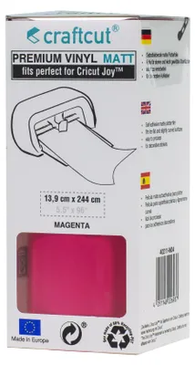 Produktbild von craftcut® Premium Plotterfolie matt 04 MAGENTA 13,9 x 244 cm