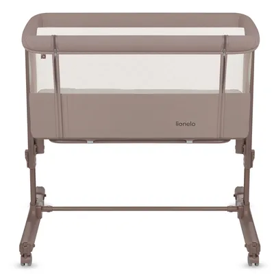 Produktbild von Lionelo Aurora 3in1 - Beistellbett, Babywiege, freistehendes Babybett - mit Matratze, mit Tragetasche, Stufenlose Höhenverstellung - Bis 9 kg - Beige