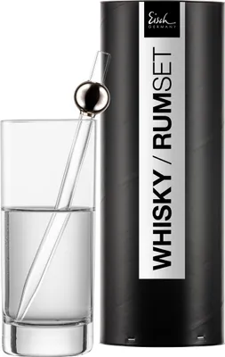 Immagine prodotto di Eisch Whisky- / Rum-Pipette Set 992/19 in Geschenkröhre CEREMONY 78699219/ 180353