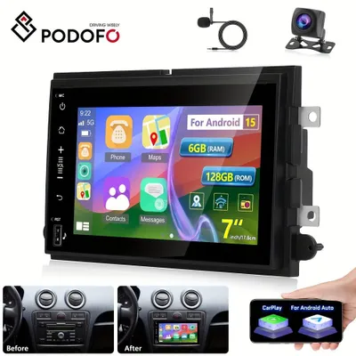 Image de Autoradio Android - Système audio pour voiture - Système de divertissement embarqué - Système de navigation - Lecteur multimédia