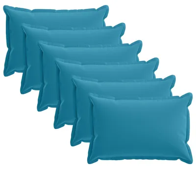 Produktbild von vidaXL Kissenbezug 6 stk. HOUTEN Himmelblau 50 x 70 cm Polyester