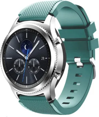 Produktbild von Strap-it Samsung Gear S3 Classic / Frontier Armband Silikon (Tannengrün)