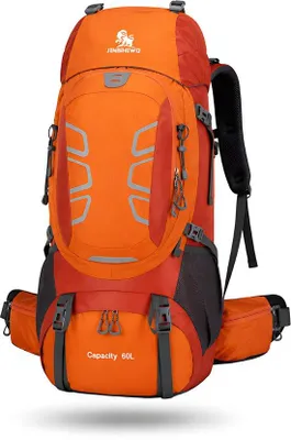 Productafbeelding van CarryQuest® Bergsportrugzak 60L, nylon, rugventilatie, oranje
