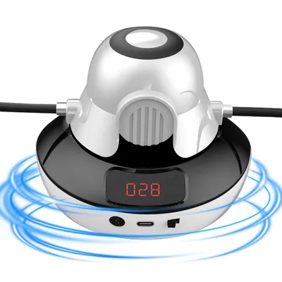 Produktbild von Springseile Maschine, Automatische Elektrische Seilspringmaschine, Springseil mit LED Display Zähler, 1-10 Geschwindigkeitsstufe Springseilmaschine