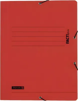 Produktbild von BRUNNEN Sammelmappe A4 FACT! rot Gummizug 102015420