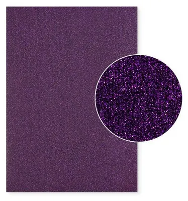 Produktbild von Plottermarie Plotterfolie Mega Glitter für kreative Veredelungen – Plotterfolie für Textildruck, T-Shirts, Baumwolle, Polyester, DIY & Spezialeffekte A4 - 924 Purple