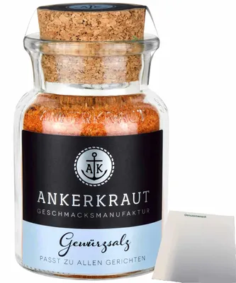 Produktbild von Ankerkraut Gewürzsalz (140g Glas) + usy Block