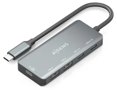 Imagen del producto de AISENS A109-0946, Cable, USB 3.2 Gen 1 (3.1 Gen 1), Tipo-C, 100 W, Gris, 5 Gbit/s, Aluminio