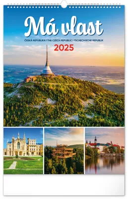 Obrázok produktu pre Nástenný kalendár Moja krajina 2025