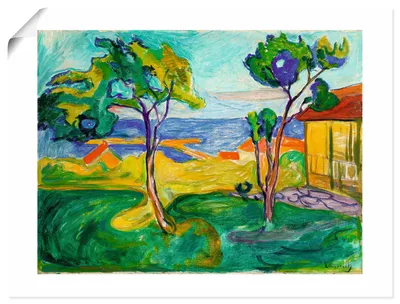 Produktbild von ARTland Poster Der Garten in Asgardstrand. 1904-05 Größe: 80x60 cm