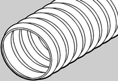 Produktbild von Naber N-PXO 102 Flexschlauch rund, weiß, 3000 mm  - Lüftungstechnik