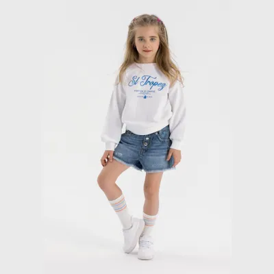 Immagine prodotto di Shorts in jeans Minoti, denim e cotone, blu, taglia 134, per bambina