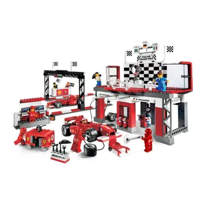 Produktbild von LEGO Racers (8672) Ferrari Zieleinfahrt | Ferrari Finish Line
